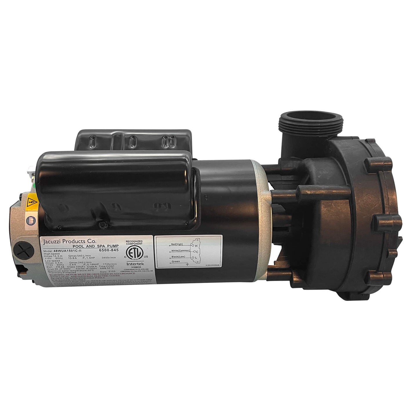 Jet Pump: 2-Speed – Jacuzzi J-LX/J-LXL (2015–Present)