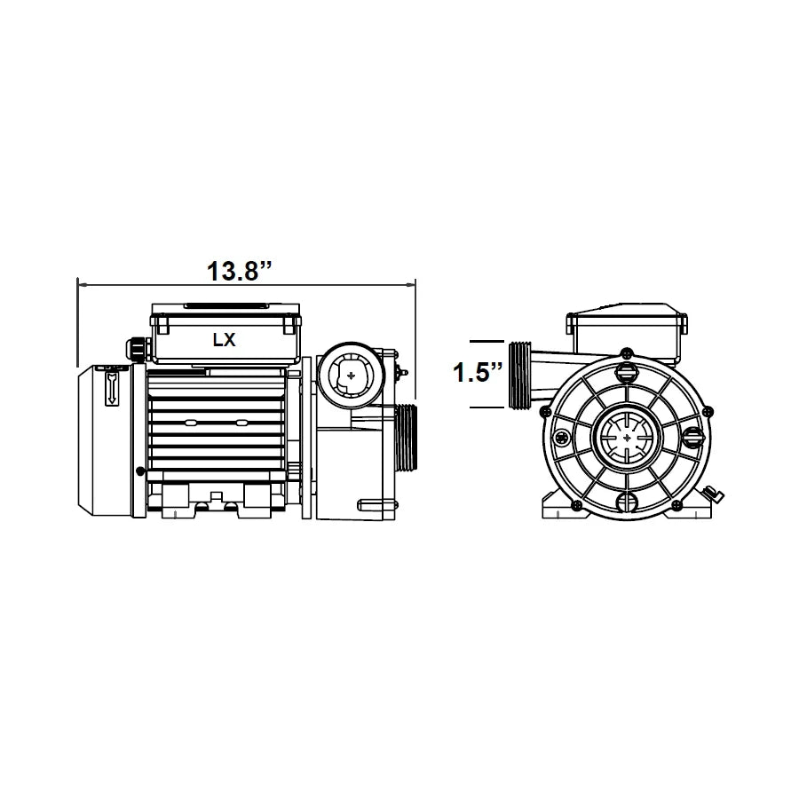 Circulation Pump: High-Flow – Jacuzzi J-345, J-335 (2015–2024)