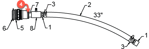 Valve: Reducer – Jacuzzi J-400 Series (2013–2015)