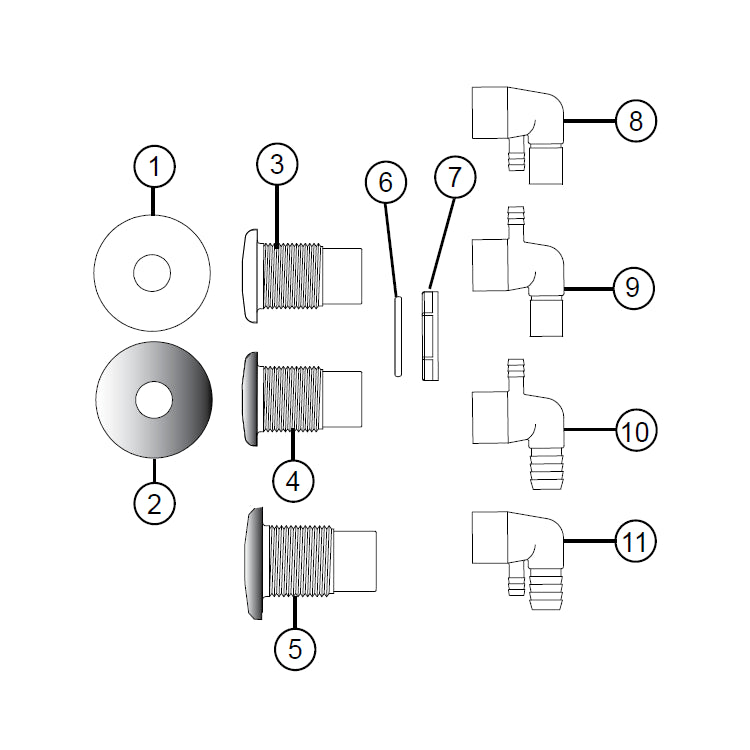 Jet Assemblies: Accu-Pressure Jet for Sundance® Spas
