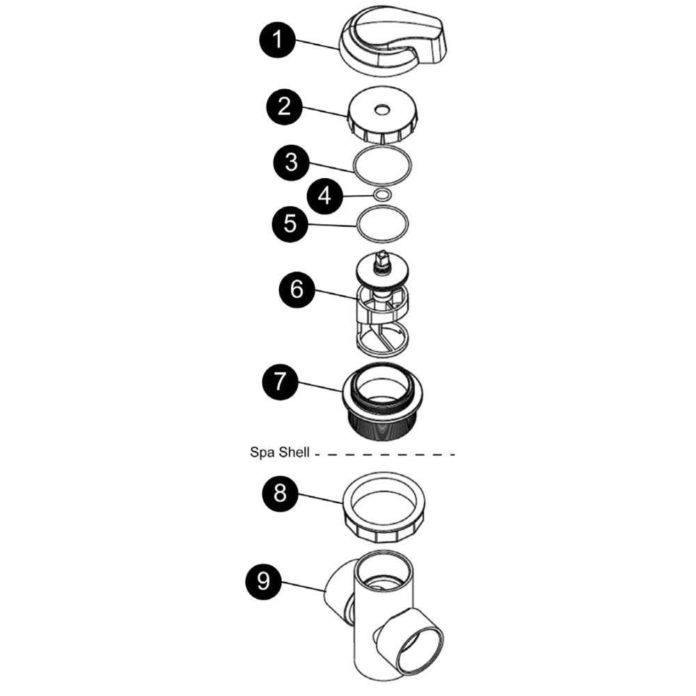 Valve: Diverter Knob – Jacuzzi J - 300 (2016–Present) - Hot Tub Store