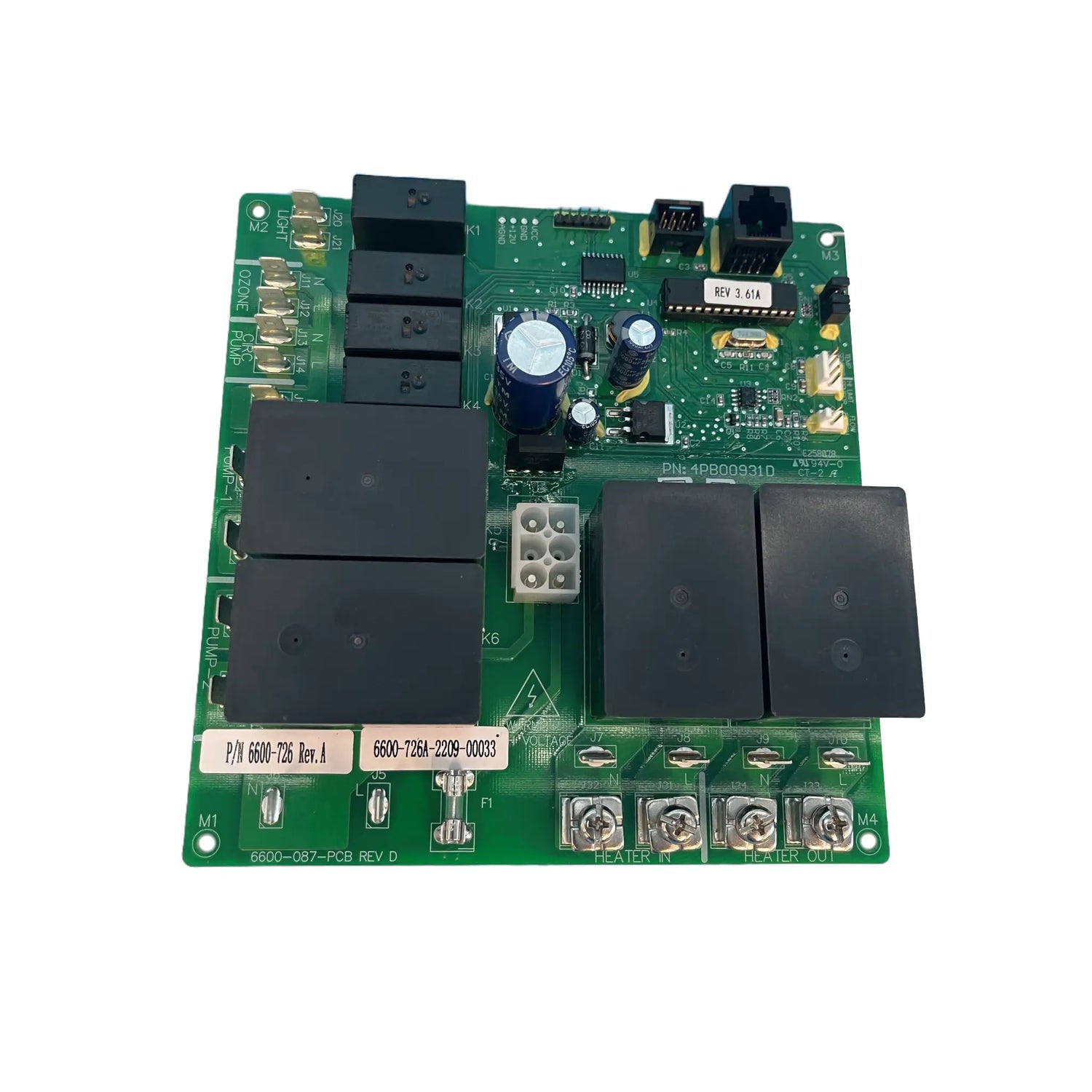 6600-726 circuit board for Jacuzzi J-300 and J-LX hot tubs