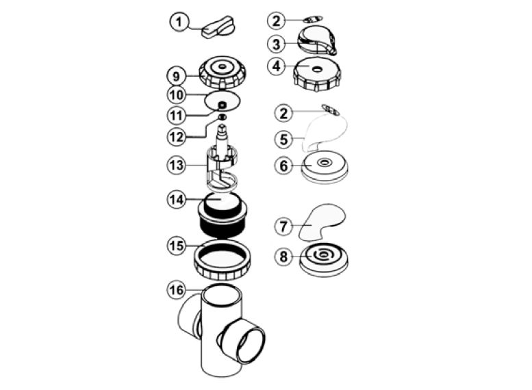 Diverter Valve Assembly: All Sundance/Sweetwater/Del Sol Models (2004-2006)