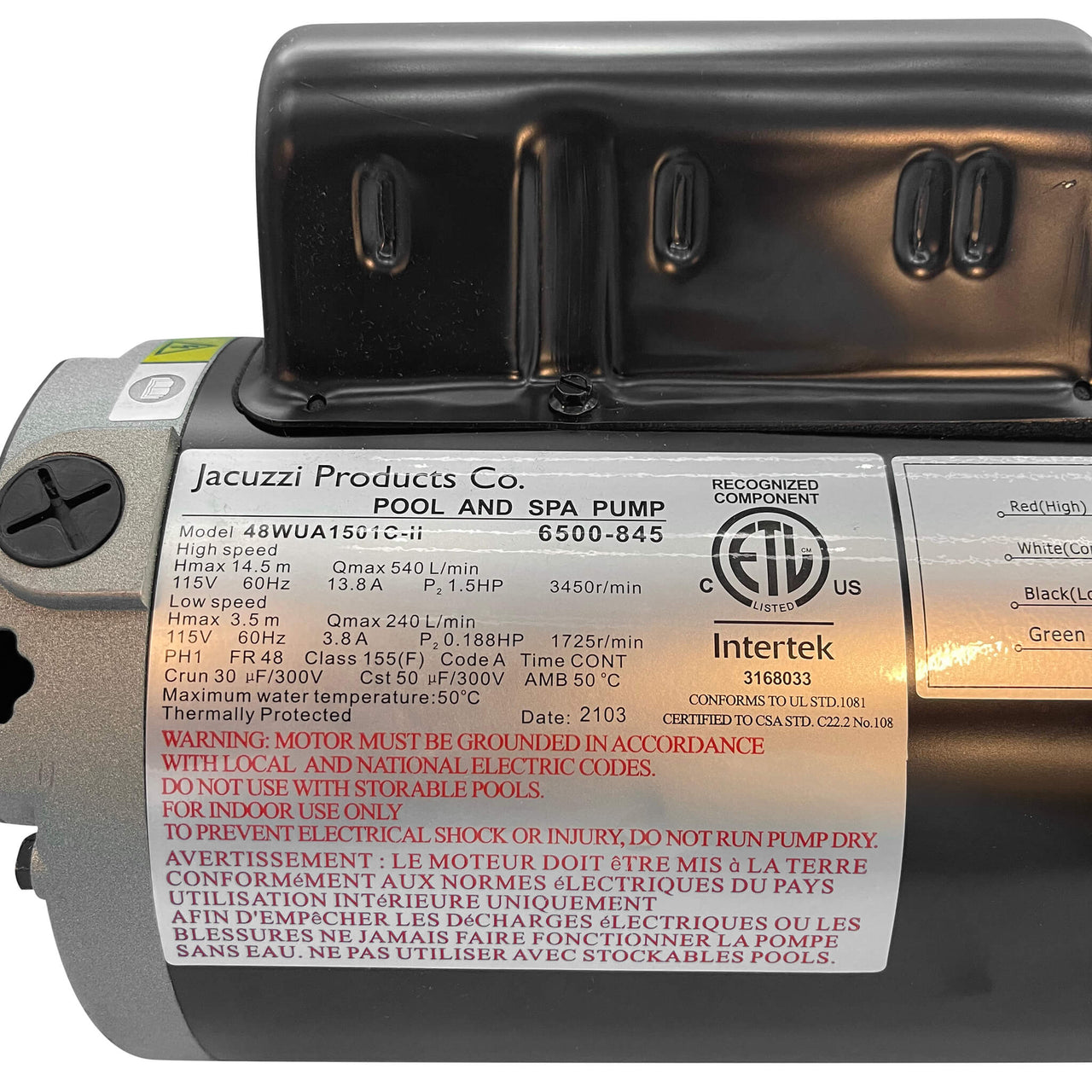 Pump: J-225/J-215/J-210/J-125/J-115 (6500-845S)