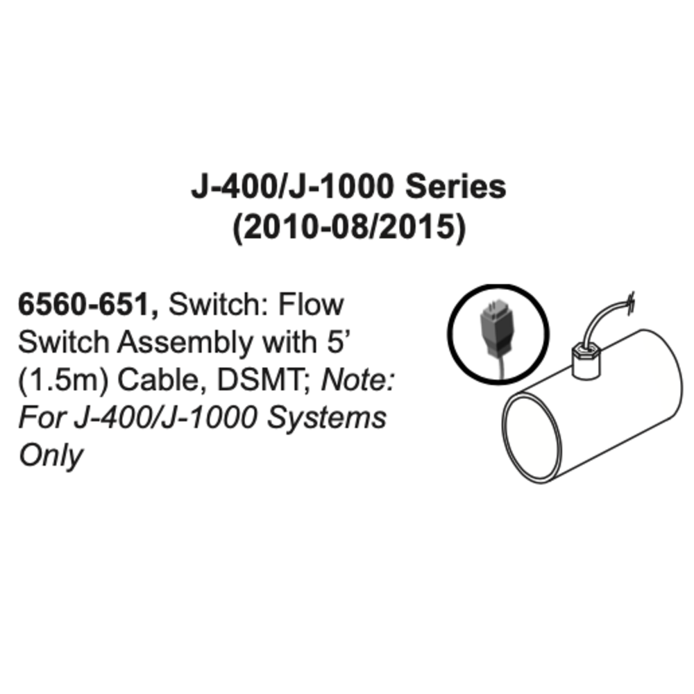 Sensor: Flow Switch – Jacuzzi J-400/J-1000 Series (2010–08/2015)