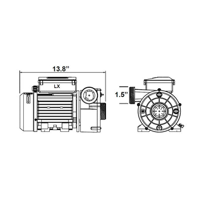 Circulation Pump: High-Flow – Jacuzzi J-345, J-335 (2015–2024)