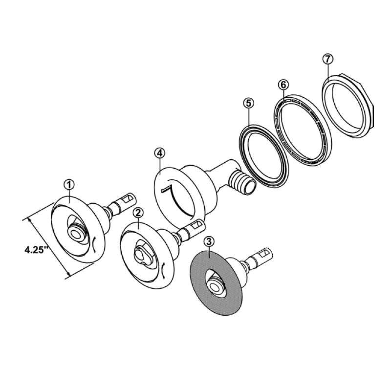 Jet Assemblies: SMT Turbo Jet for Sundance® Spas - Hot Tub Store