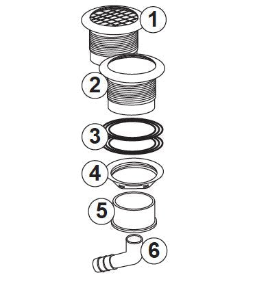 Suction Fitting: Wall with Strainer – Jacuzzi J - 300 Series (2002–2024) - Hot Tub Store