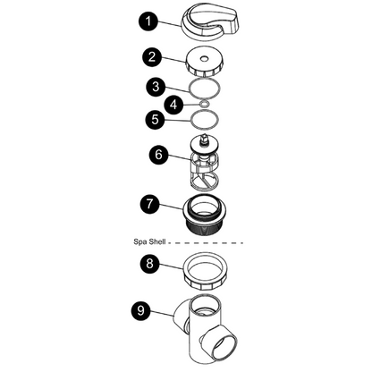 Valve: Diverter Knob – Jacuzzi J - 300 (2016–Present) - Hot Tub Store