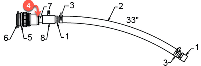 Valve: Reducer – Jacuzzi J-400 Series (2013–2015)
