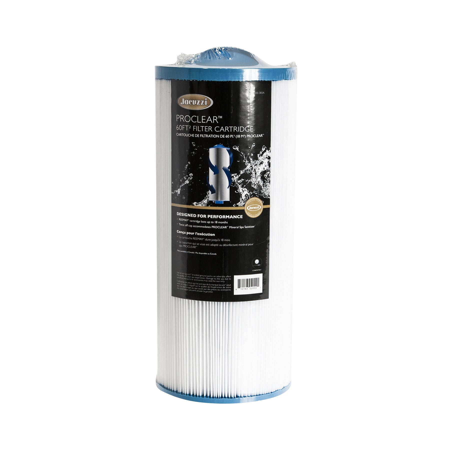 Jacuzzi 6000-383AJ filter for J-300™, J-400™, J-500™, and J-LX® Collections. Compatible with all J-300™ (2002+), J-400™ (2013+), J-500™ (2015+) & J-LX® (2011+) Collection models.