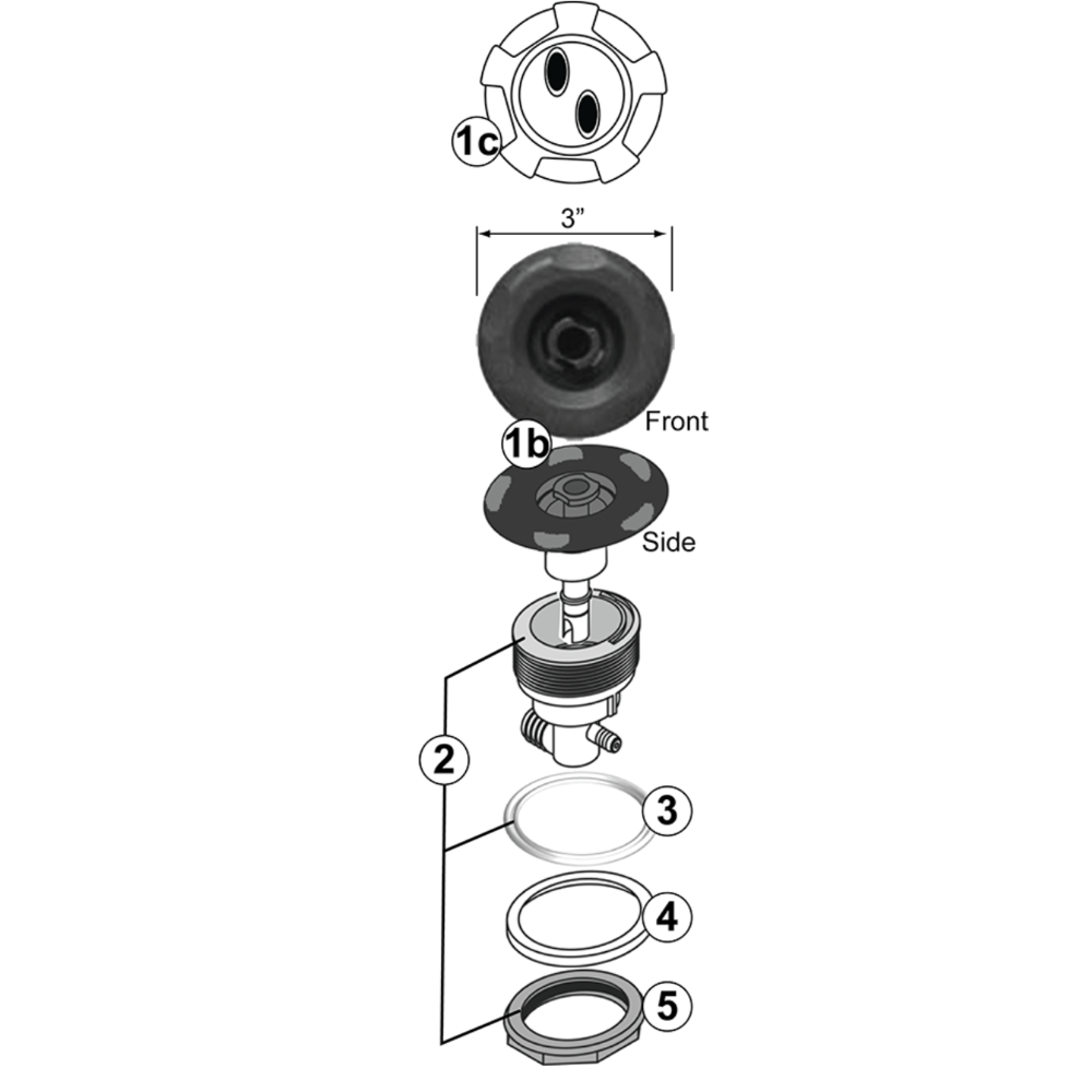 Jet Assemblies: Classic Mini DXL & Mini Duo Rotator Jets - Hot Tub Store