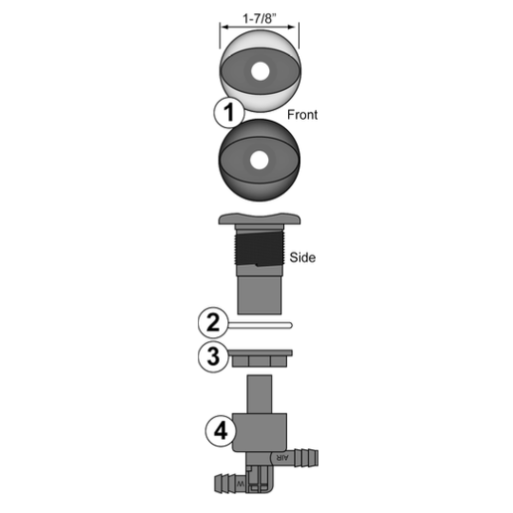 Jet Assemblies: BX Jets - Hot Tub Store