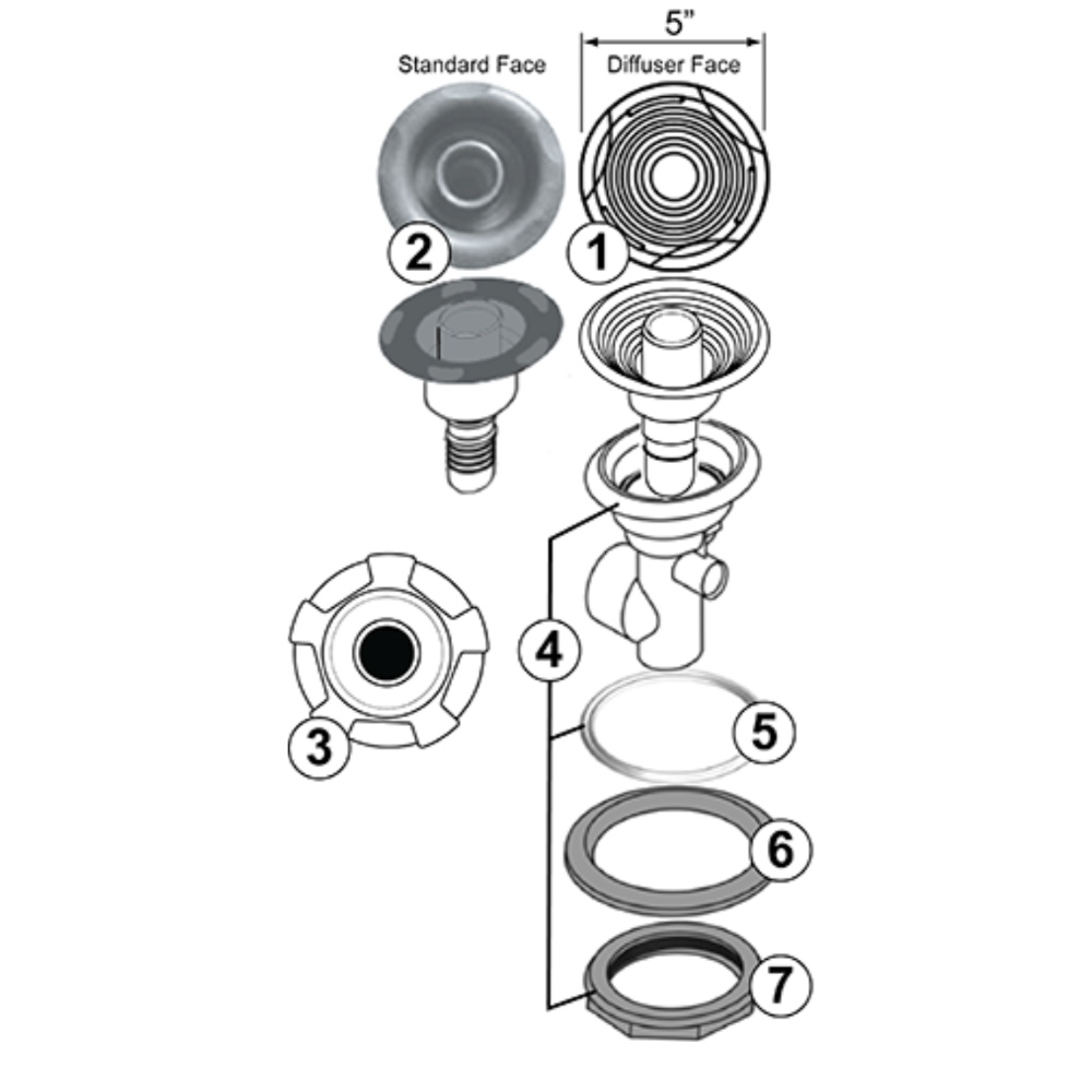 Jet Assemblies: Classic Whirl - ST Jet - Hot Tub Store