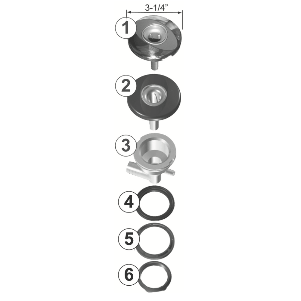 Jet Assemblies: Mini PowerPro FX/FX-1 Jet (2/2004+) - Hot Tub Store