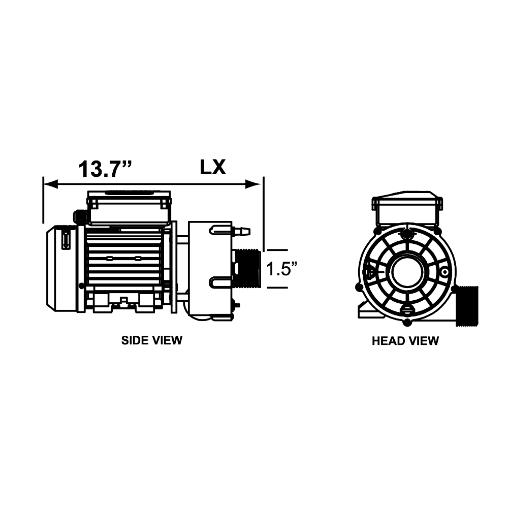 North American 60Hz High-Flow Circulation Pumps - Hot Tub Store