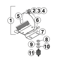 Thumbnail for Universal 56 Frame Pump Bracket Kit (2007+) - Hot Tub Store