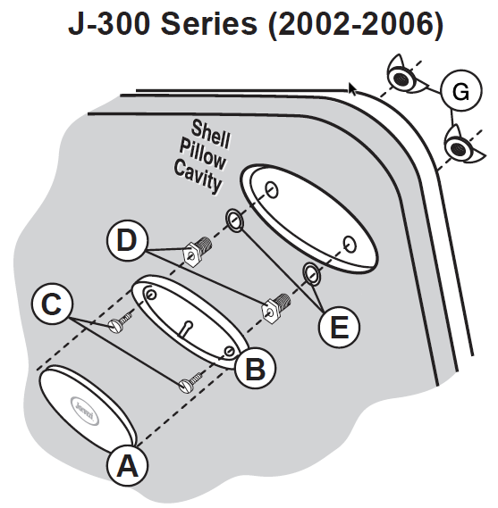 J300 Pillows & Parts (2002-2013) - Hot Tub Store